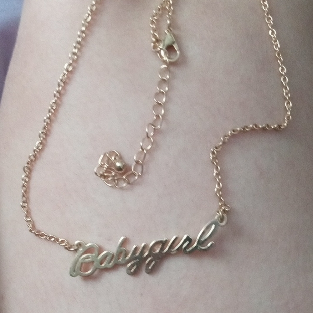 Gold 'Babygirl' Necklace